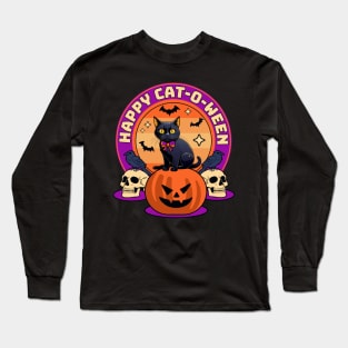 Happy Cat-O-Ween Long Sleeve T-Shirt